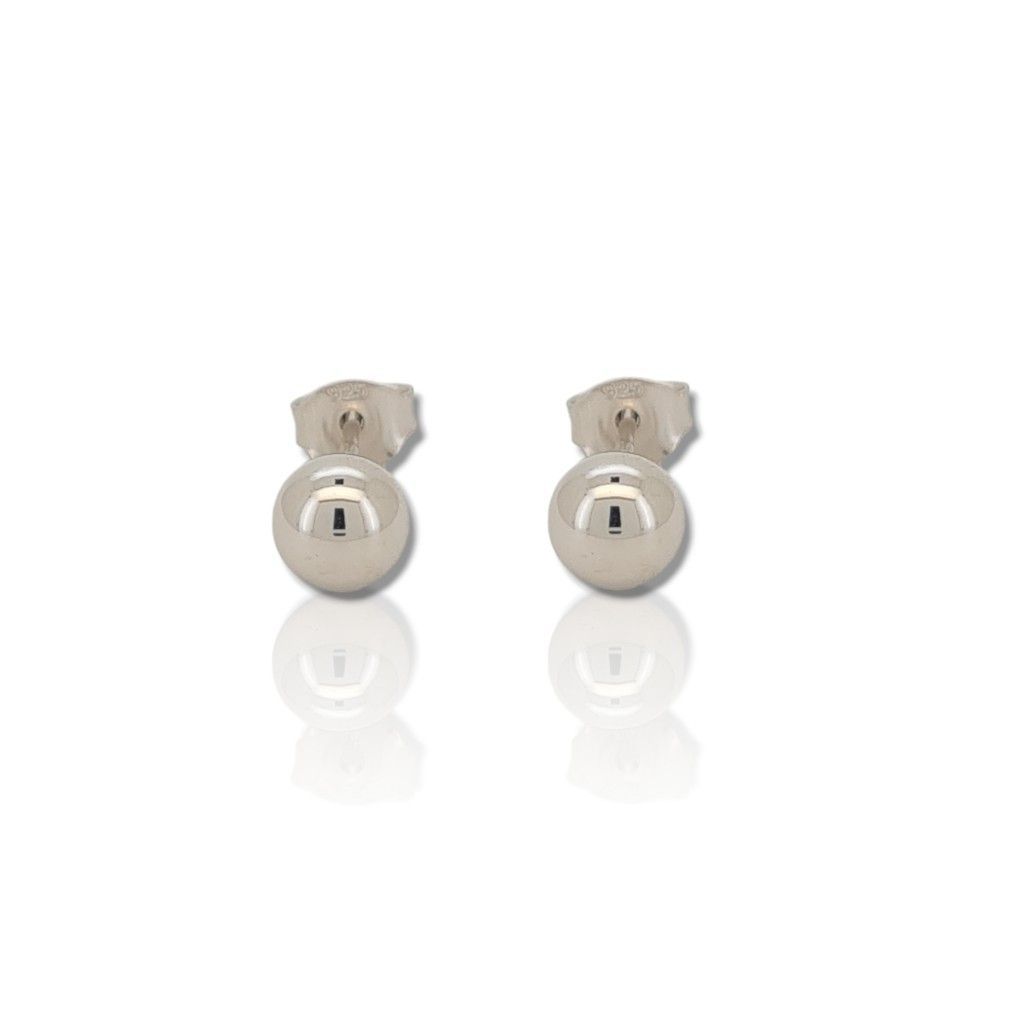 Platinum plated silver 925º earrings (code SHK1169B)