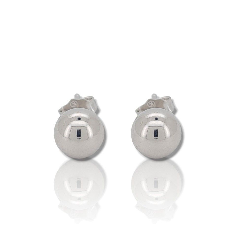 Platinum plated silver 925º earrings (code SHK1170B)