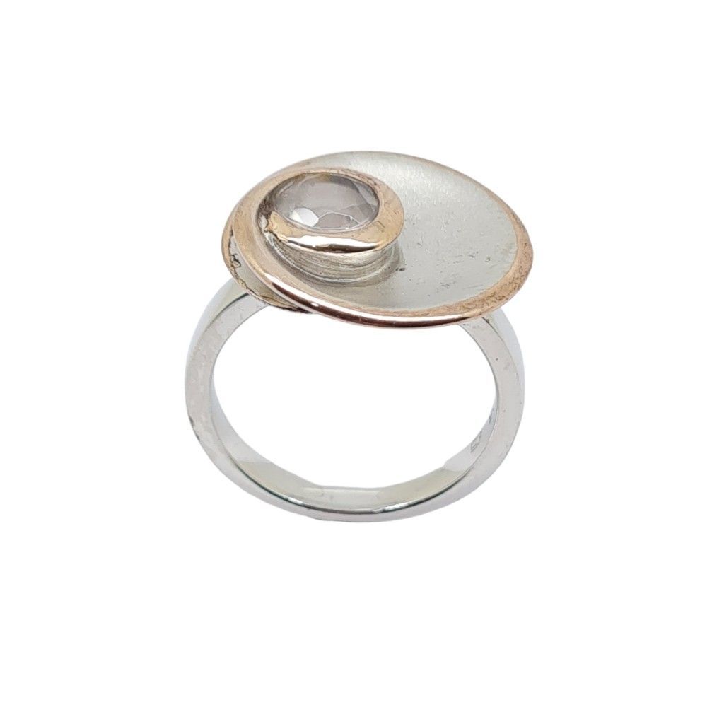 Δαχτυλίδι από επιροδιωμένο ασήμι 925º