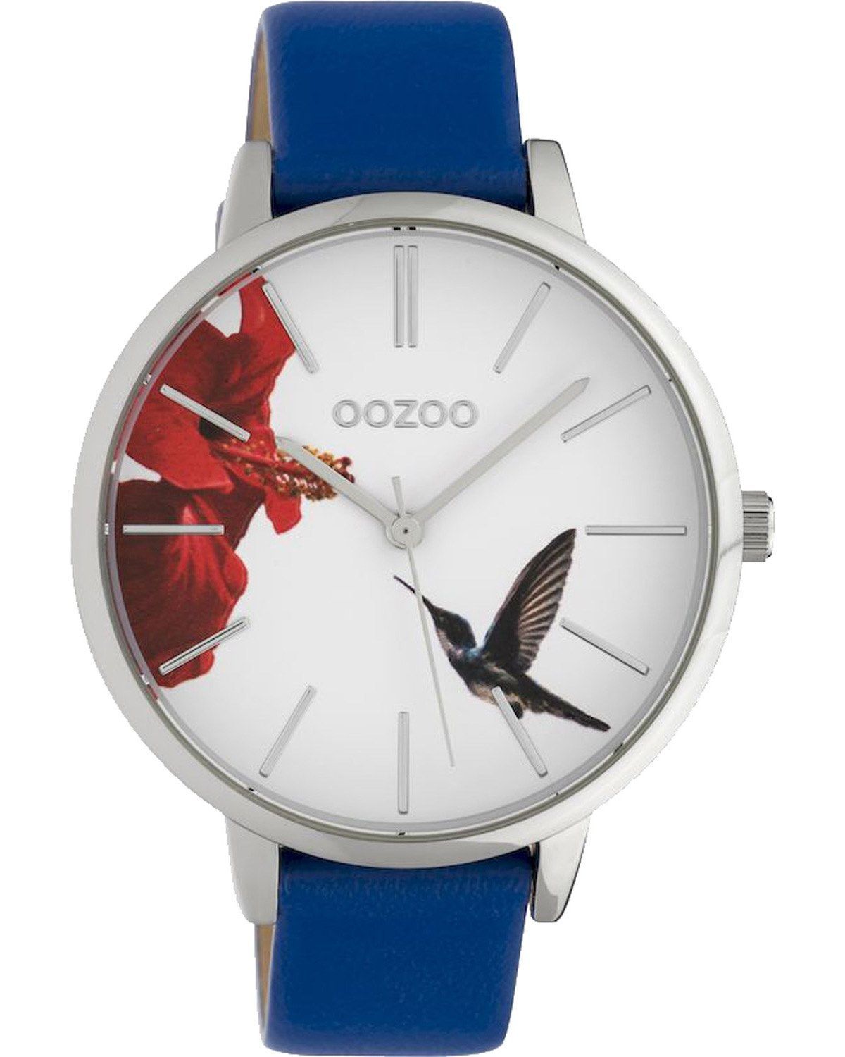 OOZOO Timepieces Limited Blue Leather Strap C10183