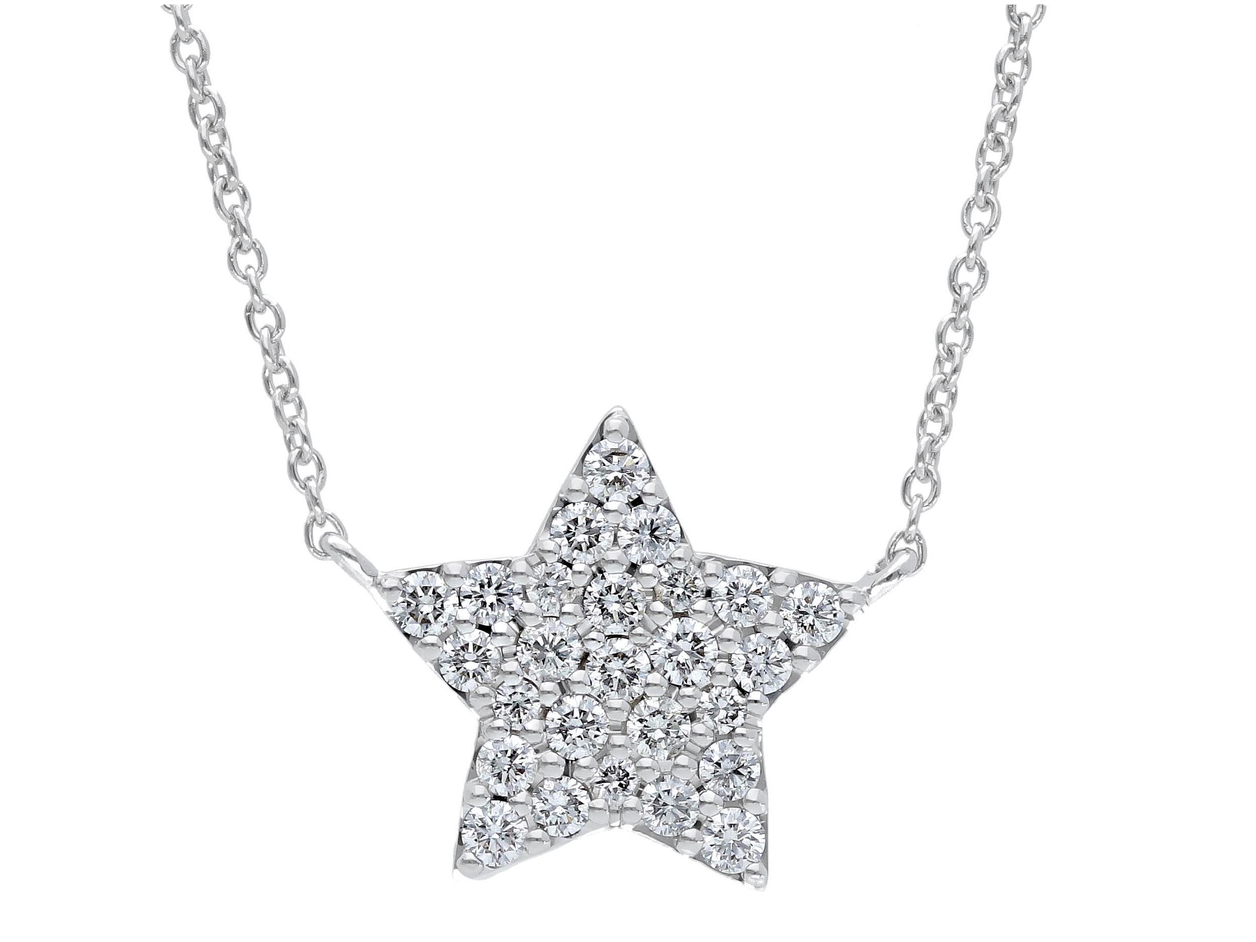  White gold necklace k18 with diamonds (code S253122)