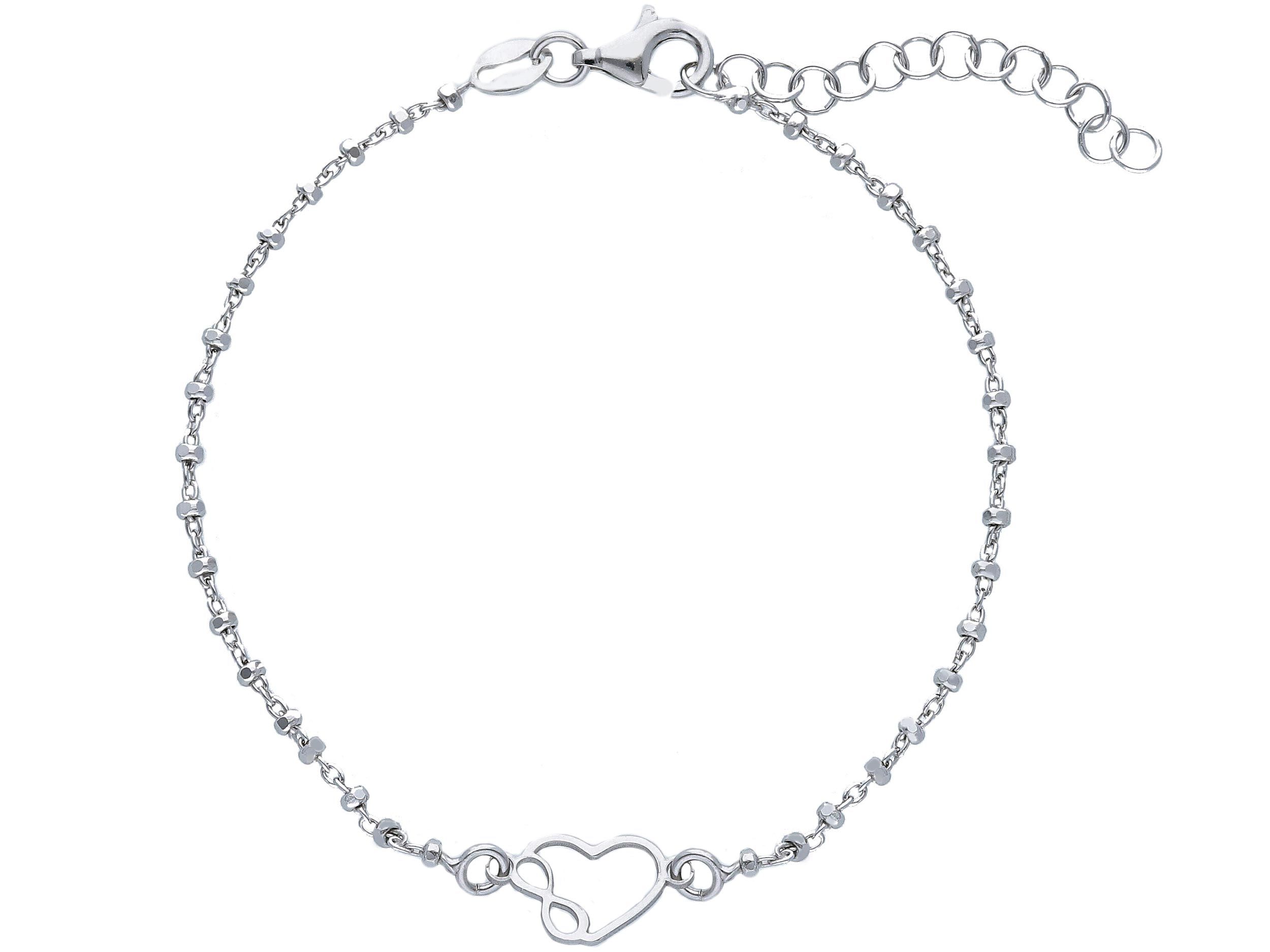 Platinum plated silver 925° bracelet (code S250748)