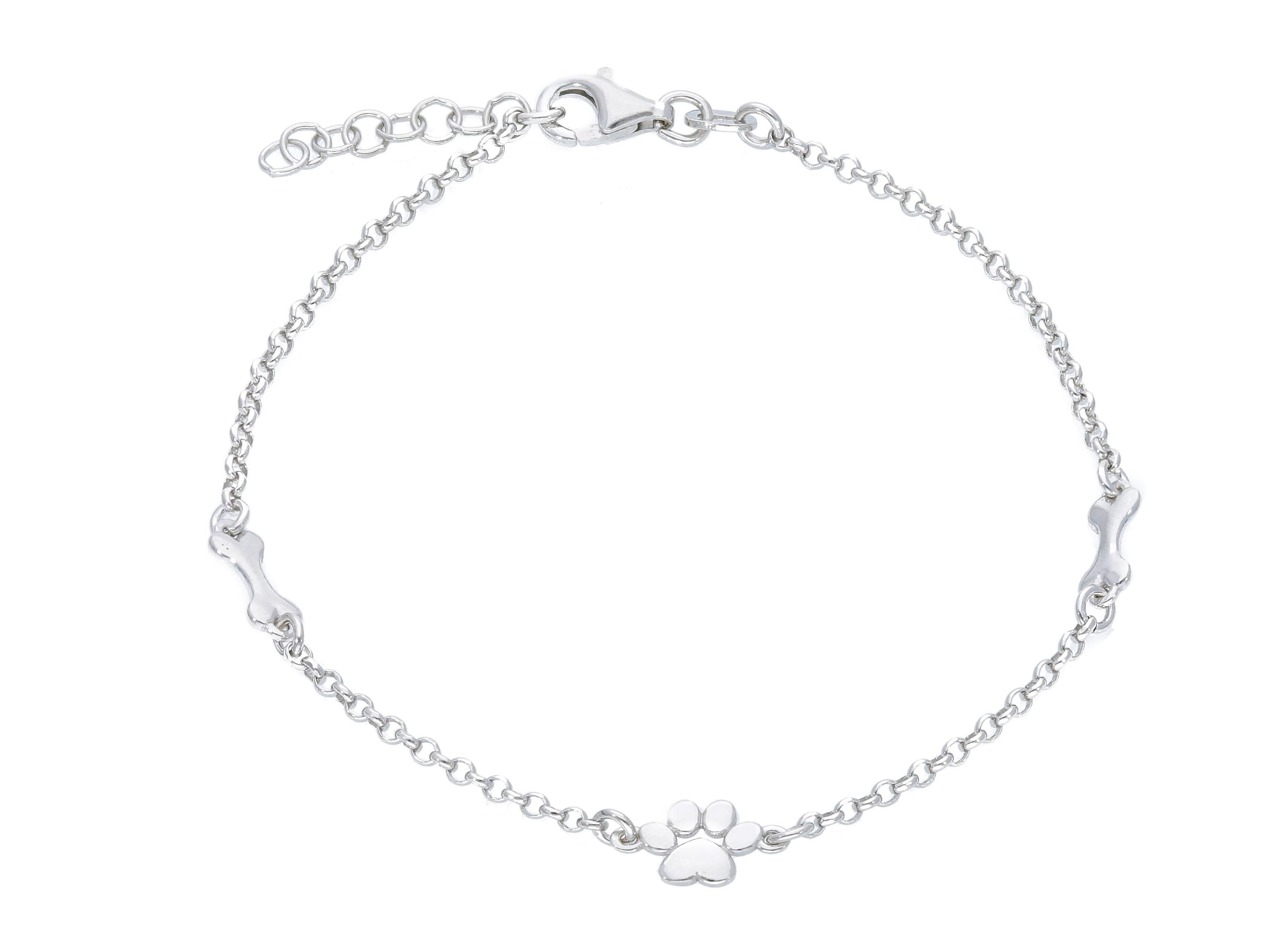  Platinum plated silver 925° bracelet (code S256639)