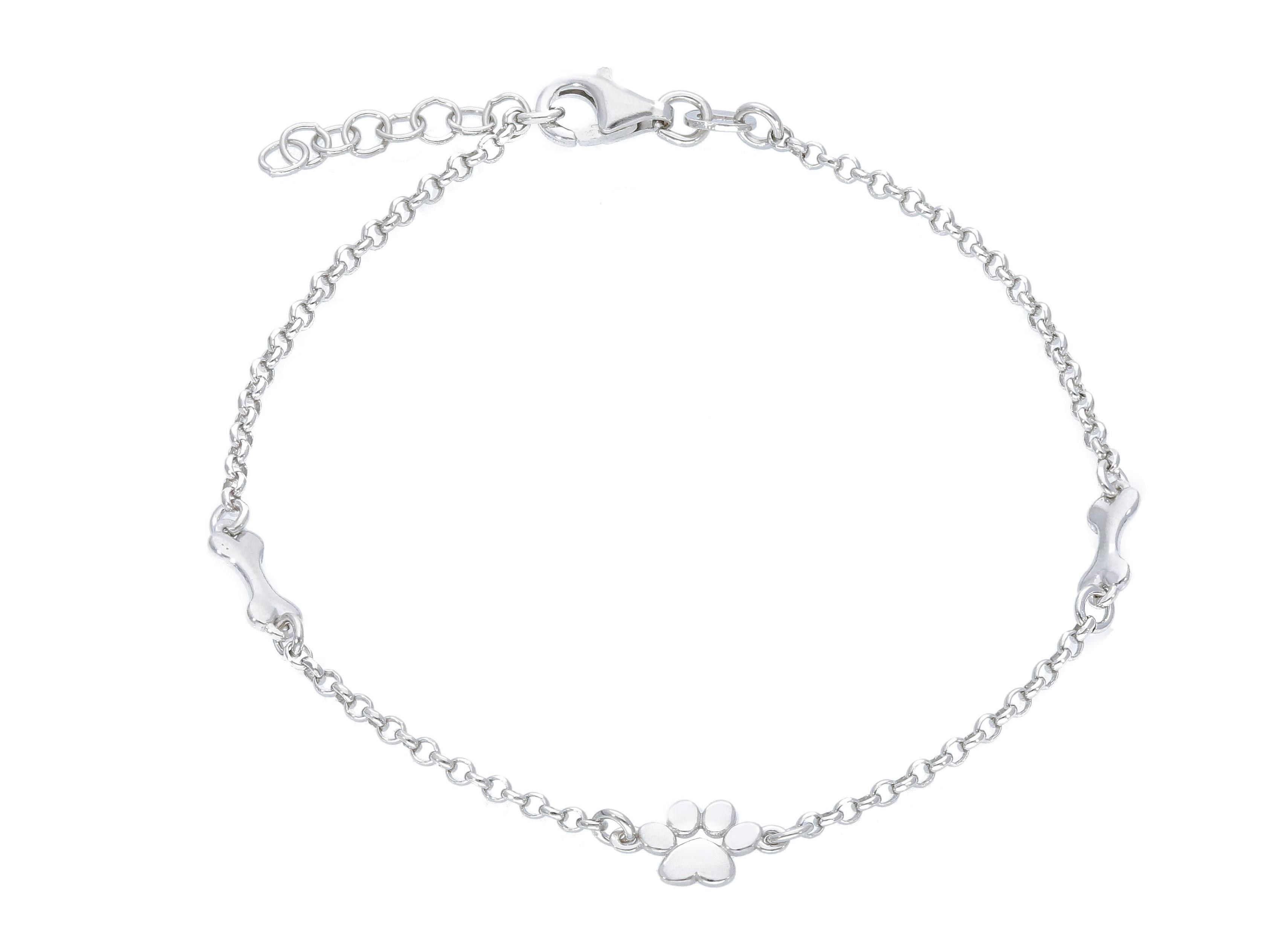 Platinum plated silver 925 bracelet code S256639