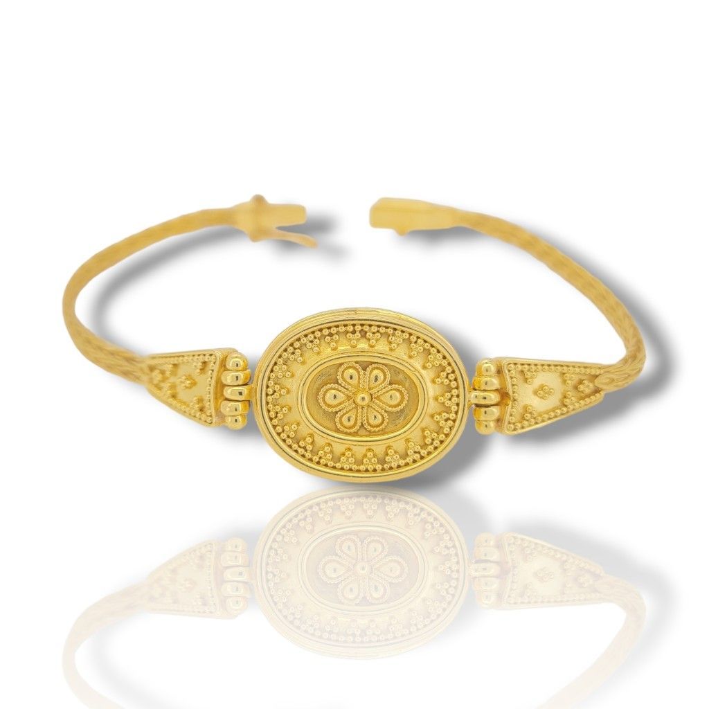 Byzantine bracelet made of gold k22 (code M2705BR)
