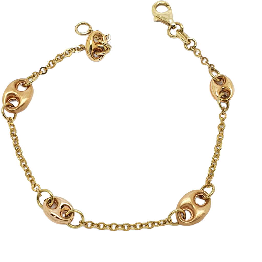 Golden bracelet k14 (code H2062)