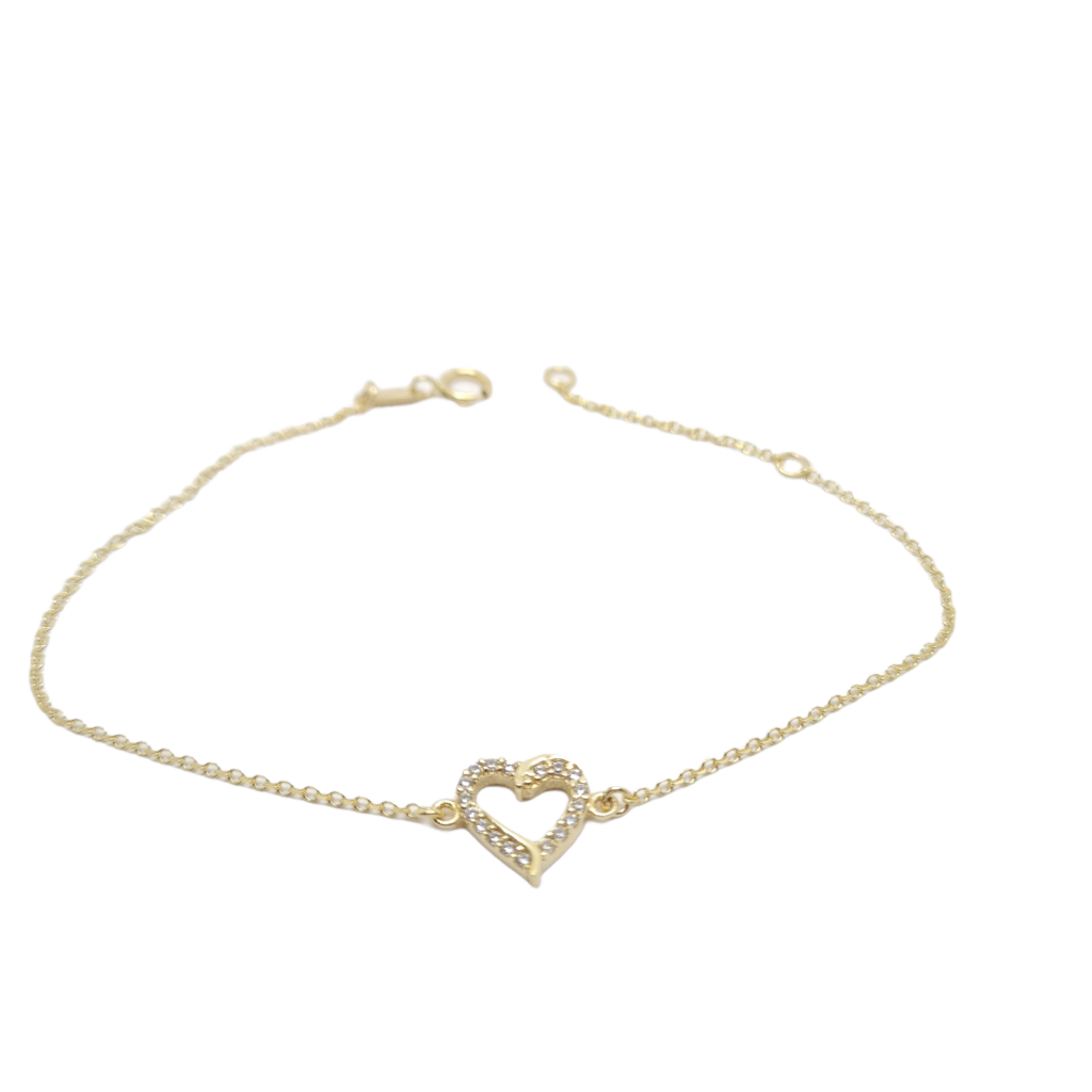 Golden heart bracelet k9  (code AL2228)