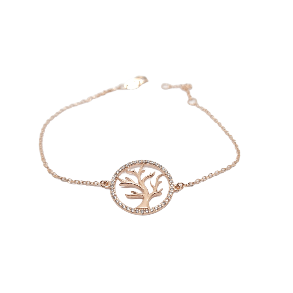 Rose gold tree of lie bracelet k9 (code AL2223)