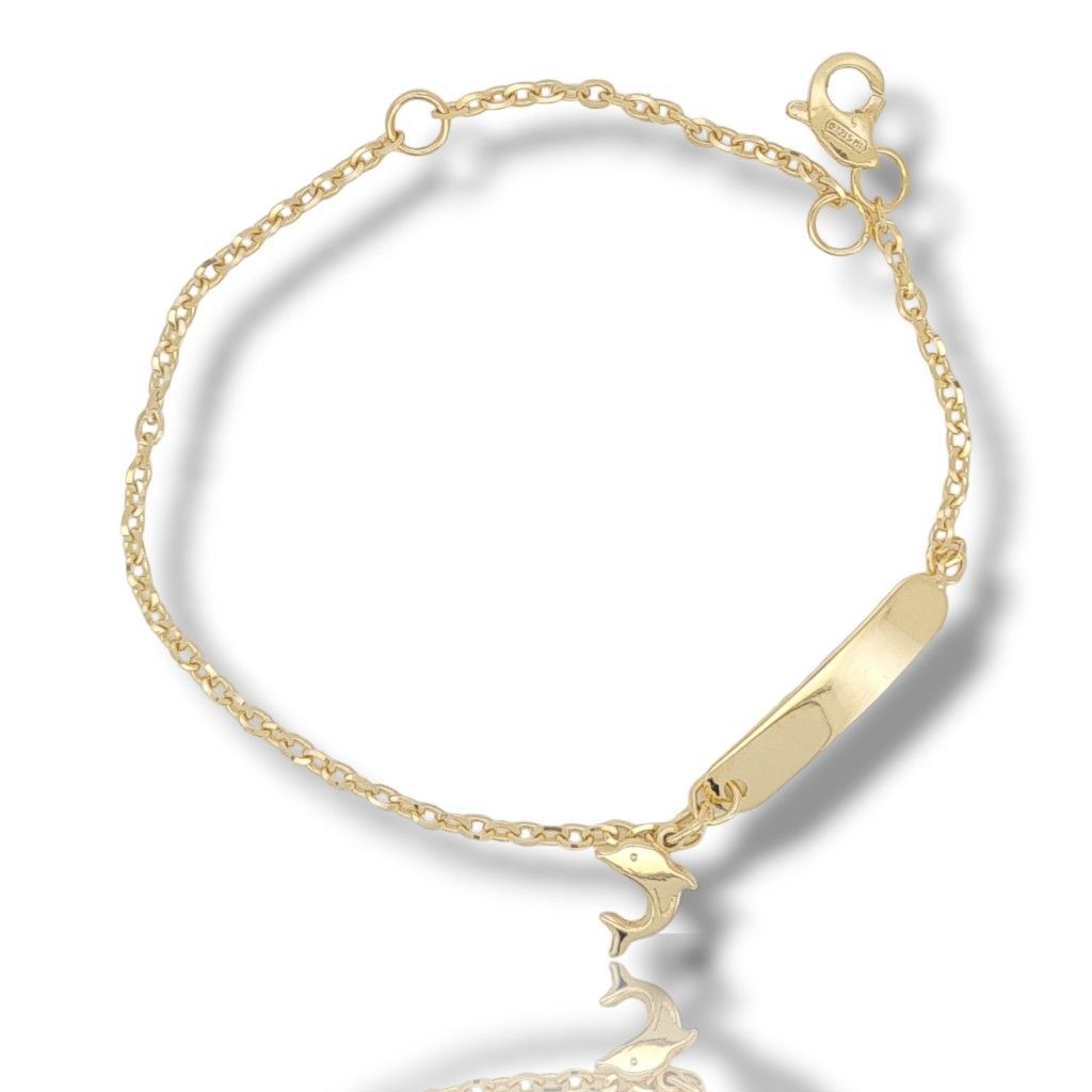 Yellow Gold K9 Bracelet with a dolphin (code S162232)