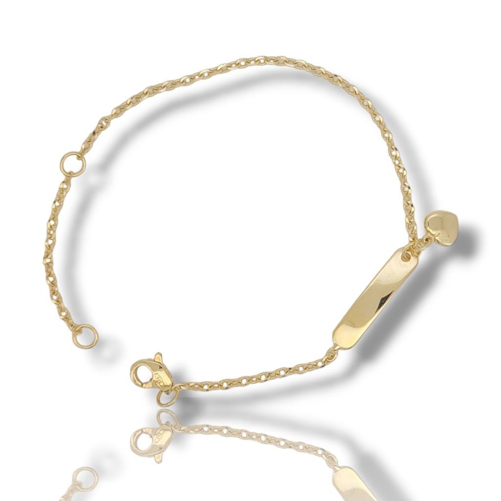 Yellow Gold K9 Bracelet with a heart (code  S162233)