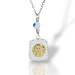 Φυλαχτό αυτοκινήτου Αγ. Χριστόφορος απο ασήμι 925° (code L0082234)