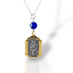 Φυλαχτό Αγ. Νικόλαος απο ασήμι 925° (code TX008248)