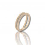 Rose gold ring k14 with zircon stone (code S236961)