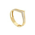 Δαχτυλίδι απο χρυσό κ9 με ζιργκόν (code S279884)