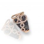 Ring pink gold k14 ring with zirkon (N2527)