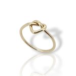 Anello nodo d’amore in oro giallo k14 (code P1762)