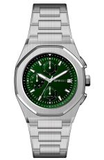 GREGIO Ασημί με Πράσινο Καντράν GM101011