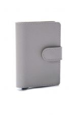 LEANSCHI RFID-safe Tech-Wallet in molegrey leather