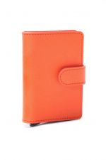  LEANSCHI Tech-Wallet in orange leather