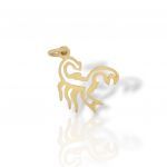 Ciondolo Zodiacale Scorpione in Oro 14 Carati (code Μ2773)