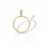 Medaglione Portamoneta in Oro 14K – Ciondolo Elegante per Collana (Μ2965)