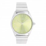 Silver coloured OOZOO watch with stainless steel bracelet - C11515