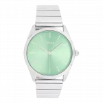 Silver coloured OOZOO watch with stainless steel bracelet - C11516