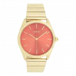 Gold coloured OOZOO watch with stainless steel bracelet - C11518