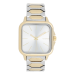 Gold coloured OOZOO watch with silver coloured/gold stainless steel bracelet - C11603