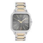 Gold coloured OOZOO watch with silver coloured/gold stainless steel bracelet - C11604