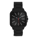 Black OOZOO watch with stainless steel bracelet - C11609