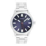 Silver coloured OOZOO watch with stainless steel bracelet - C11615