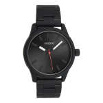 Black OOZOO watch with stainless steel bracelet - C11618