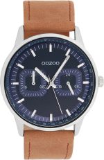 Black OOZOO watch with stainless steel bracelet - C11620