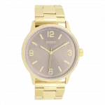 Gold coloured OOZOO watch with stainless steel bracelet - C11504