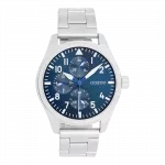 Silver coloured OOZOO watch with stainless steel bracelet - C11505