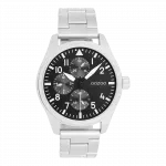 Silver coloured OOZOO watch with stainless steel bracelet - C11506