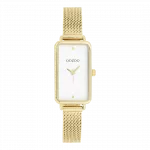 Gold coloured OOZOO watch with metal mesh bracelet - C11533