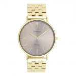 Gold coloured OOZOO watch with stainless steel bracelet - C20403