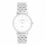 Silver coloured OOZOO watch with stainless steel bracelet - C20405