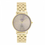 Gold coloured OOZOO watch with stainless steel bracelet - C20408