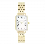 Gold coloured OOZOO watch with stainless steel bracelet - C20414