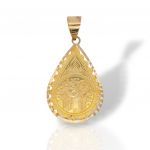 Medaglione Costantinato a Goccia in Oro 14K (Μ2950)