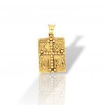 Medaglione Costantinato in Oro 14 Carati (Μ2951)