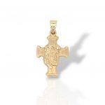 Croce in Oro 14K con il Volto di Cristo (Μ2955)