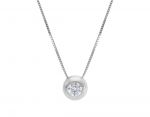Punto di luce in oro bianco k9 con zirconia cubica (code S168873)