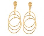 Golden earrings 14k (code S237046)