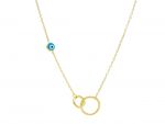Golden necklace k14 with (code S249363)