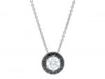  Punto di luce in oro bianco k18 con diamanti (code S251396)