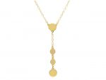Girocollo in oro giallo k9 con medagliette tonde (code S241667)